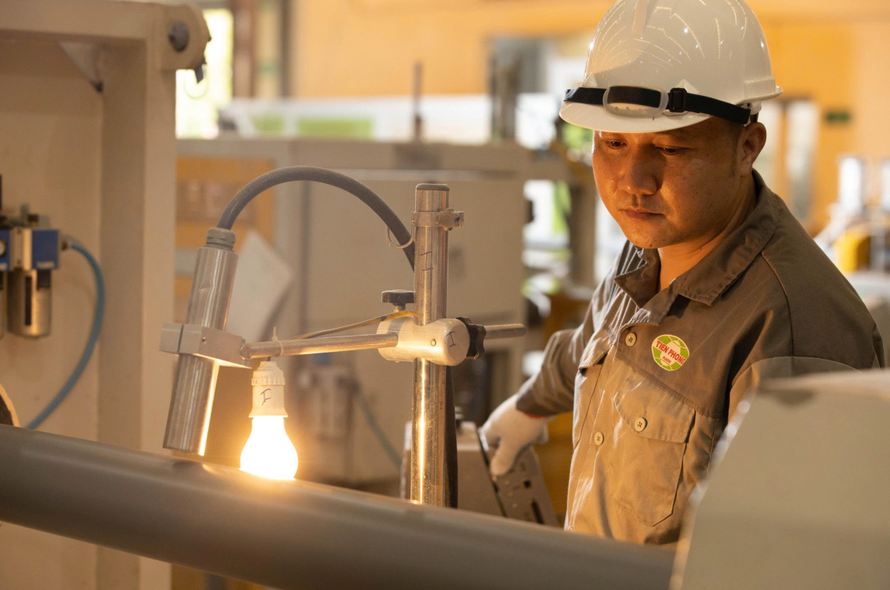 Nhà máy sản xuất ống nhựa của Công ty Cổ phần Nhựa Thiếu niên Tiền Phong