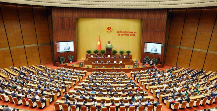 Toàn cảnh Phiên khai mạc trọng thể Kỳ họp thứ 10, Quốc hội khóa XV. 