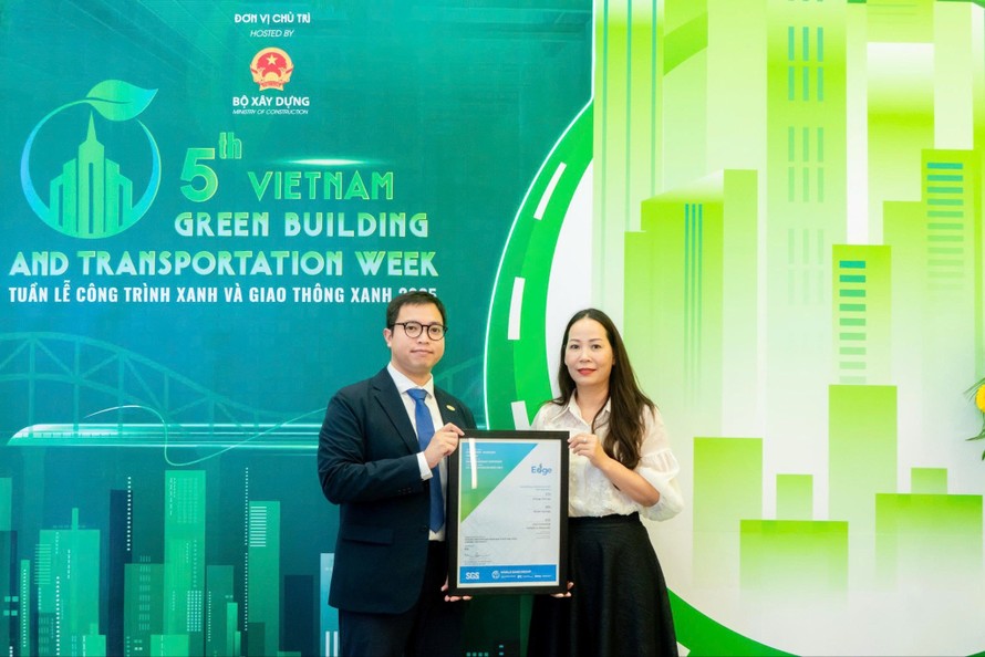 Dự án căn hộ hạng sang Galia Hanoi chính thức được trao chứng nhận Công trình xanh EDGE 