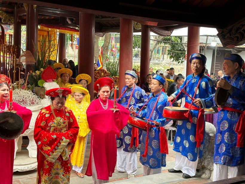 Lễ hội đình Vòng. Ảnh: Sở Văn hóa và Thể thao Hà Nội.