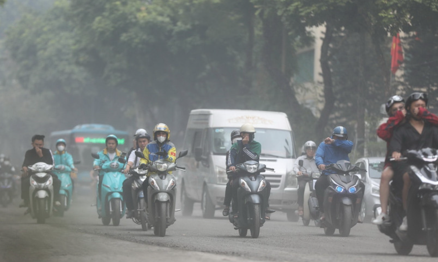 Không khí Hà Nội ô nhiễm nghiêm trọng
