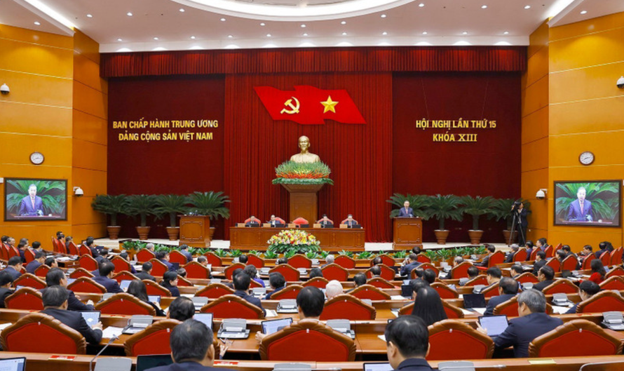 Tổng Bí thư Tô Lâm phát biểu khai mạc Hội nghị lần thứ 15 Ban Chấp hành Trung ương Đảng khóa XIII. 