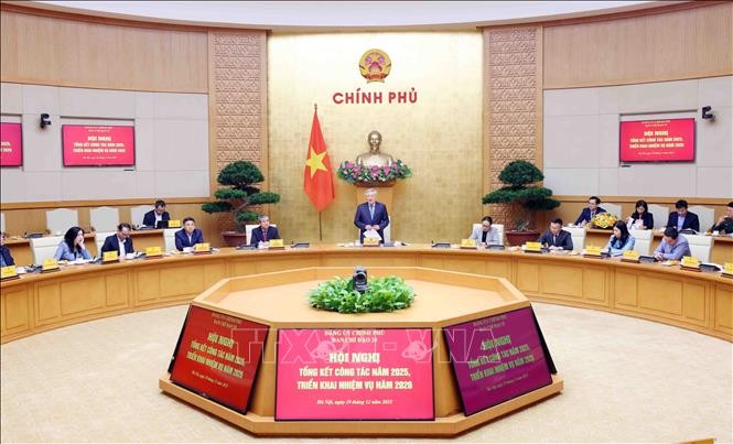 Phó Thủ tướng Thường trực Nguyễn Hòa Bình phát biểu chỉ đạo. Ảnh: Phạm Kiên/TTXVN.