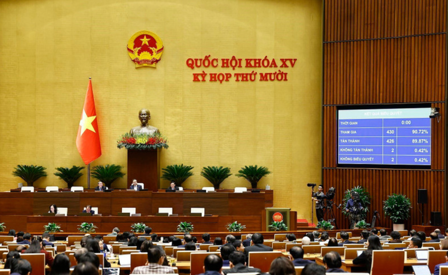 Quốc hội biểu quyết thông qua Luật Dẫn độ.