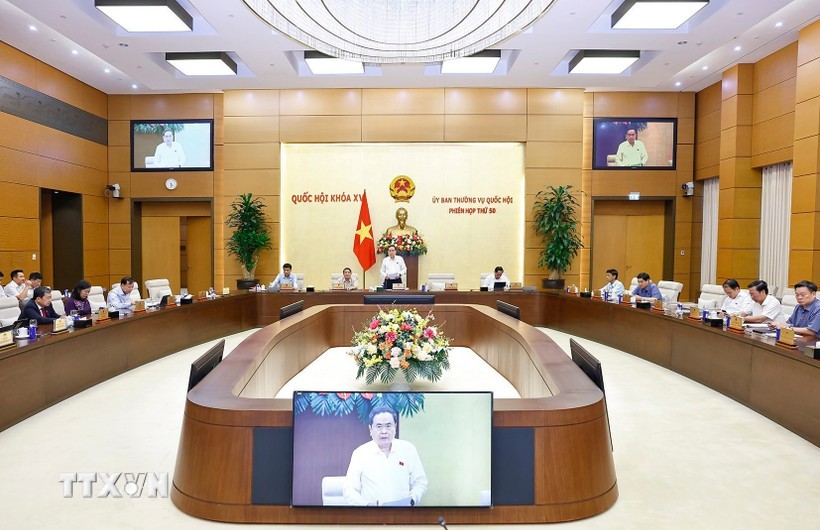 Một phiên họp của Ủy ban Thường vụ Quốc hội.