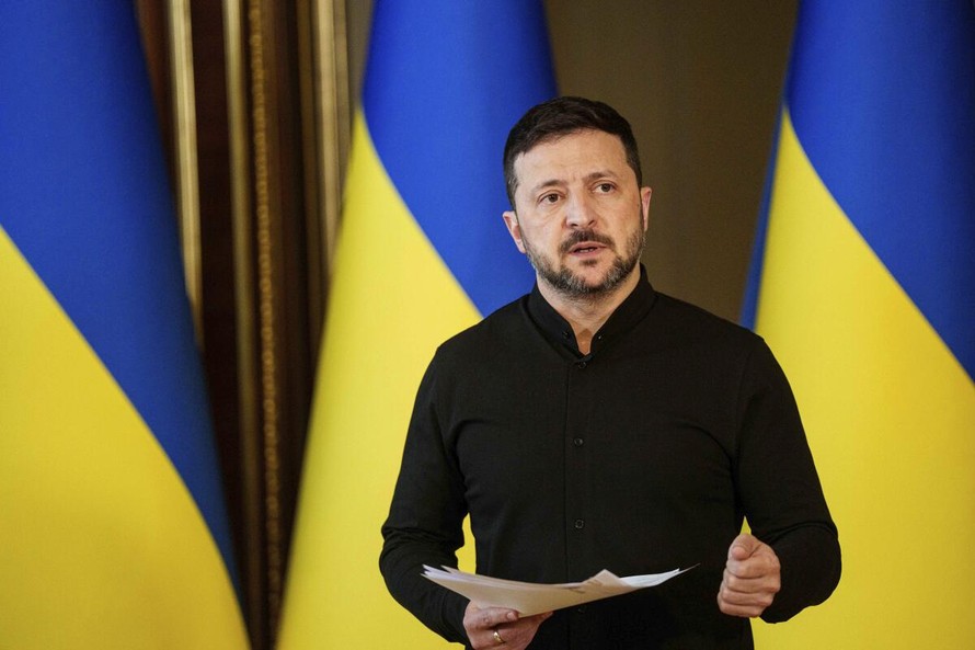 Tổng thống Ukraine Volodymyr Zelensky.