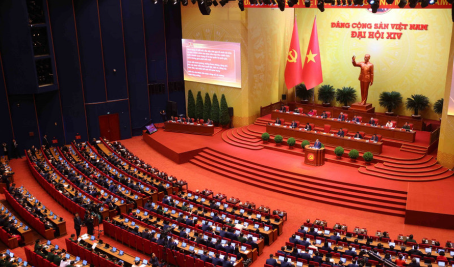 Quang cảnh phiên khai mạc Đại hội XIV của Đảng