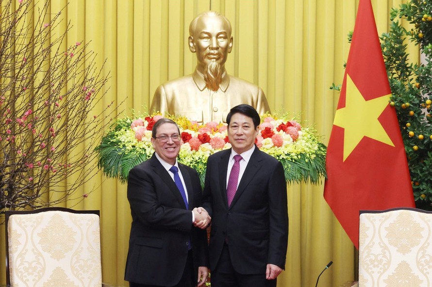 Chủ tịch nước tiếp Đặc phái viên Đảng, Nhà nước Cuba, Bộ trưởng Ngoại giao Cuba.