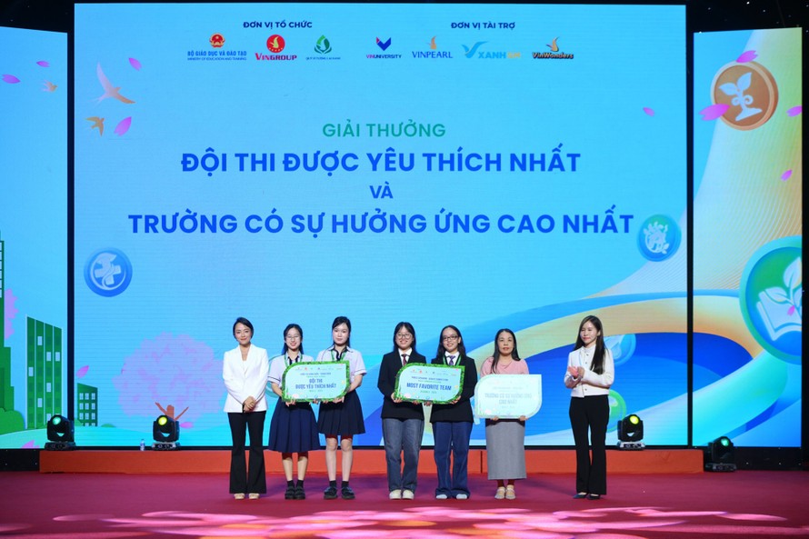 Trường THPT A Duy Tiên (Ninh Bình) đạt giải “Trường có sự hưởng ứng cao nhất” trong cuộc thi Tiếng nói Xanh mùa 3.
