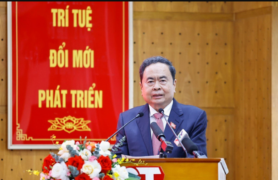 Chủ tịch Quốc hội Trần Thanh Mẫn phát biểu. Ảnh: Doãn Tấn/TTXVN