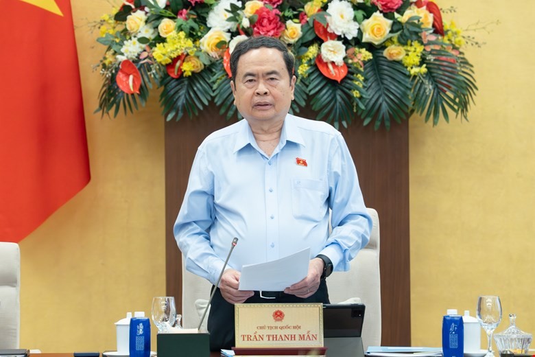 Chủ tịch Quốc hội Trần Thanh Mẫn phát biểu khai mạc phiên họp