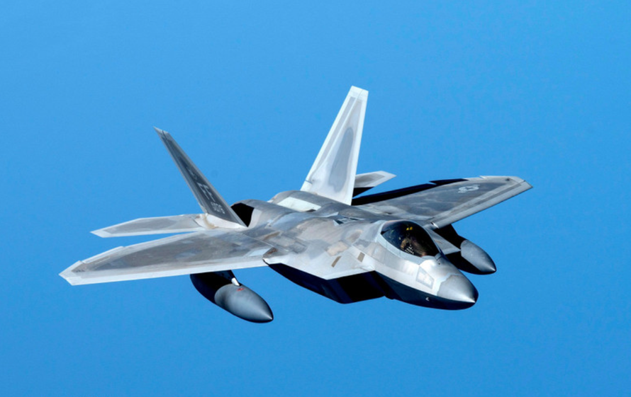 Máy bay chiến đấu F-22 Raptor của Không lực Mỹ.