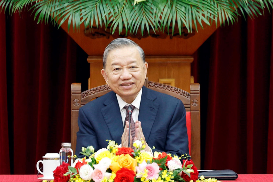 Tổng Bí thư Tô Lâm phát biểu