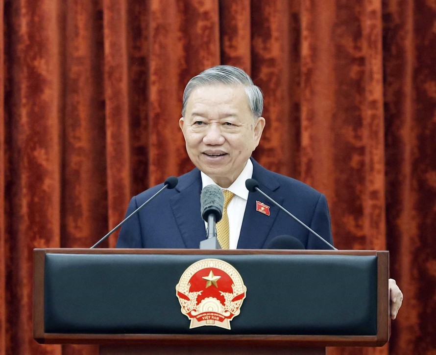 Tổng Bí thư, Chủ tịch nước Tô Lâm phát biểu