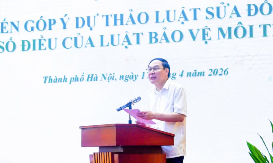 Thứ trưởng Bộ Nông nghiệp và Môi trường Lê Công Thành phát biểu