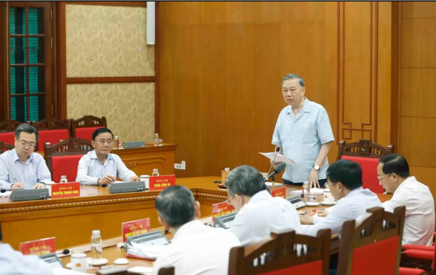 Tổng Bí thư, Chủ tịch nước Tô Lâm phát biểu.