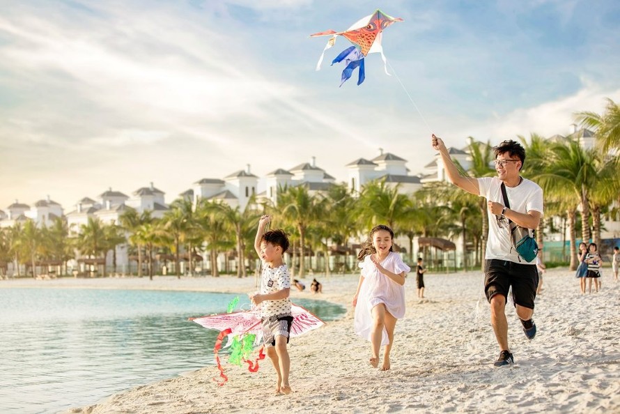 Biển hồ nước mặn rộng trăm ha tại Ocean City tạo nên sự hài hòa trong không gian sống. 