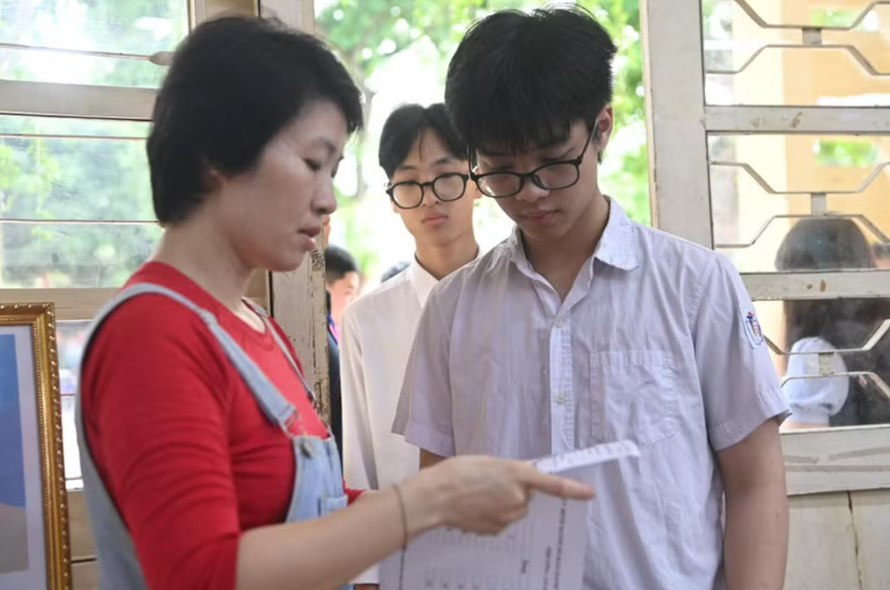 Thí sinh dự thi lớp 10.