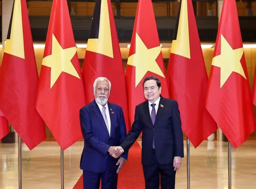 Chủ tịch Quốc hội Trần Thanh Mẫn hội kiến Thủ tướng nước Cộng hòa Dân chủ Timor-Leste Kay Rala Xanana Gusmão.