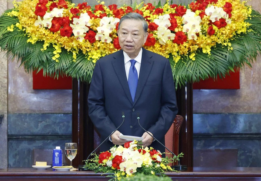 Tổng Bí thư, Chủ tịch nước Tô Lâm phát biểu.
