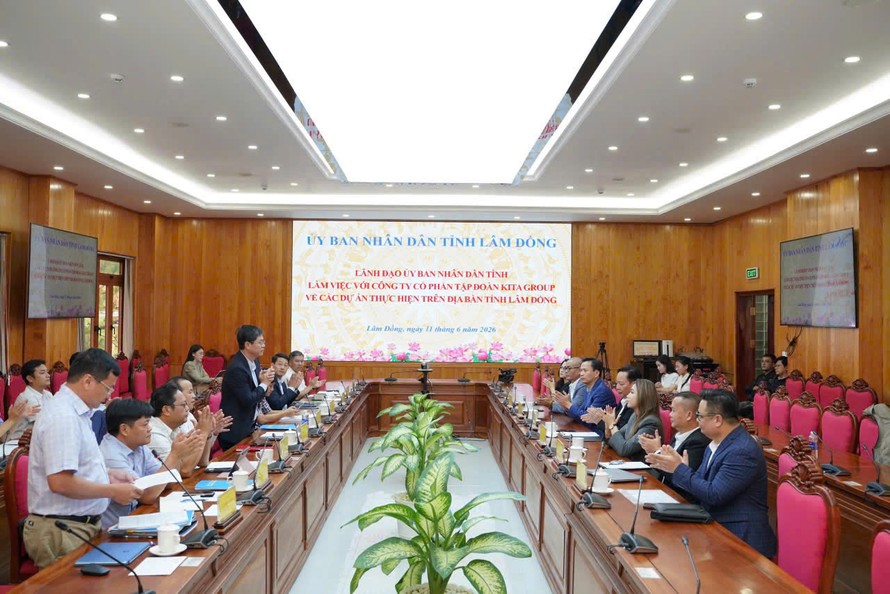 Toàn cảnh buổi làm việc giữa UBND tỉnh Lâm Đồng và Tập đoàn KITA Group