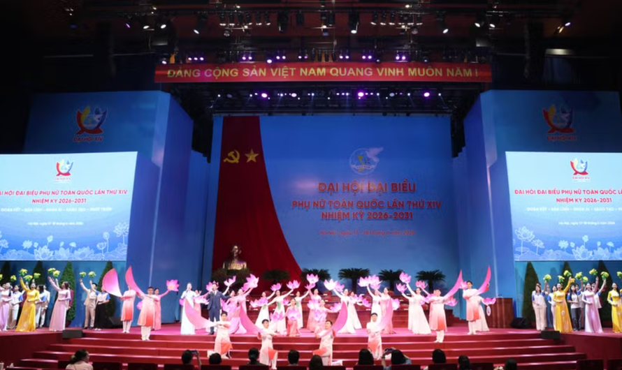 Đại hội XIV Hội Liên hiệp Phụ nữ Việt Nam nhiệm kỳ 2026-2031 chính thức diễn ra tại Trung tâm hội nghị Quốc gia (Hà Nội) từ ngày 17-18/6