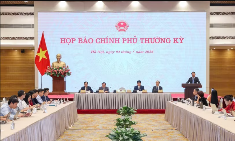 Họp báo Chính phủ thường kỳ tháng 4/2026. Ảnh minh họa