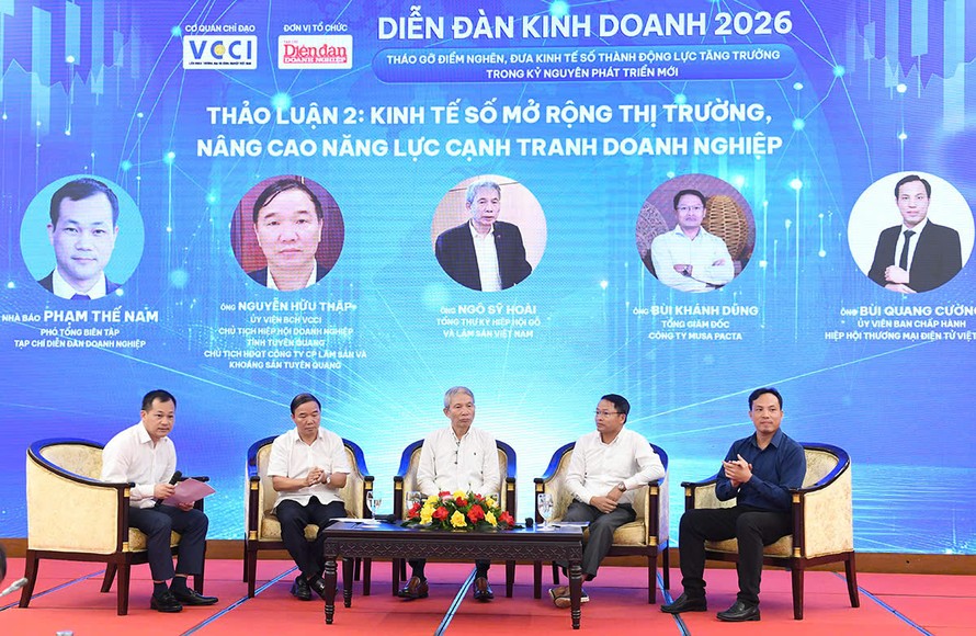 Diễn đàn Kinh doanh 2026: Tháo gỡ điểm nghẽn, đưa kinh tế số thành động lực tăng trưởng trong kỷ nguyên mới