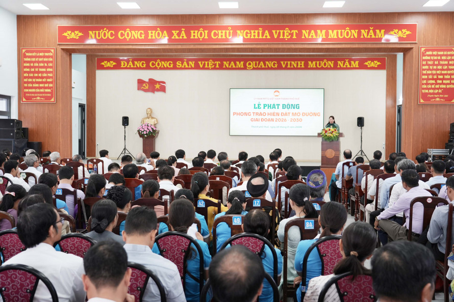 Quang cảnh buổi lễ.