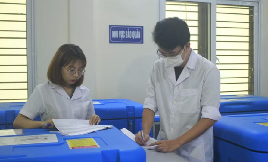 Khu vực bảo quản vaccine. 