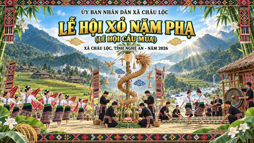 Lễ hội Cầu mưa Xỏ Nặm Phạ là phong tục truyền thống giàu giá trị văn hóa, tinh thần của đồng bào dân tộc Thái ở miền Tây Nghệ An.