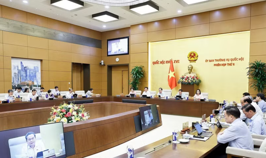 Chủ tịch Quốc hội Trần Thanh Mẫn phát biểu. 