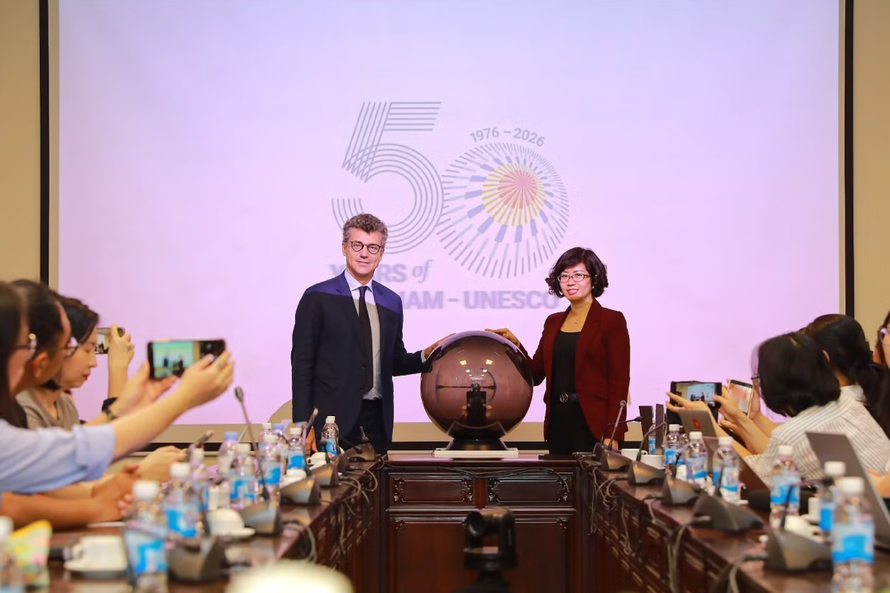 Công bố bộ nhận diện 50 năm quan hệ Việt Nam-UNESCO.