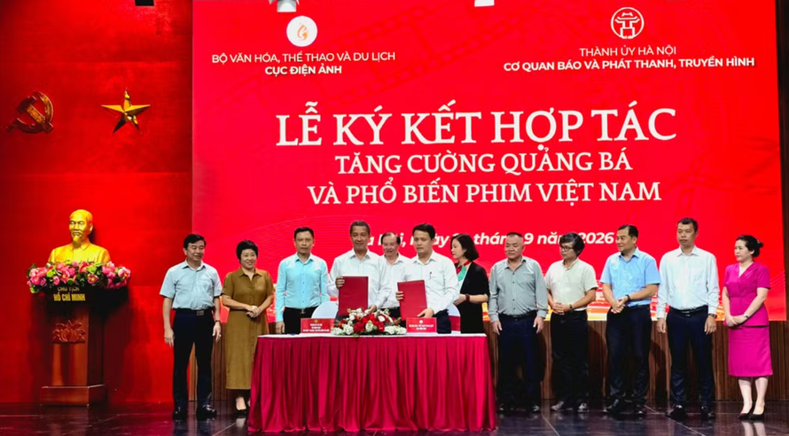 Lễ ký kết hợp tác giữa Cục Điện ảnh (Bộ Văn hóa, Thể thao và Du lịch) với Cơ quan Báo và Phát thanh, Truyền hình Hà Nội.