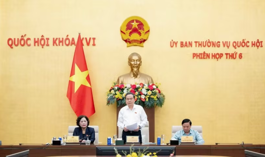 Chủ tịch Quốc hội Trần Thanh Mẫn phát biểu bế mạc phiên họp.