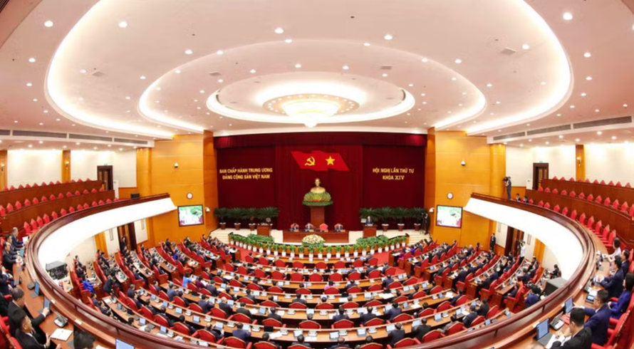 Phiên Khai mạc Hội nghị lần thứ tư Ban Chấp hành Trung ương Đảng khóa XIV. 
