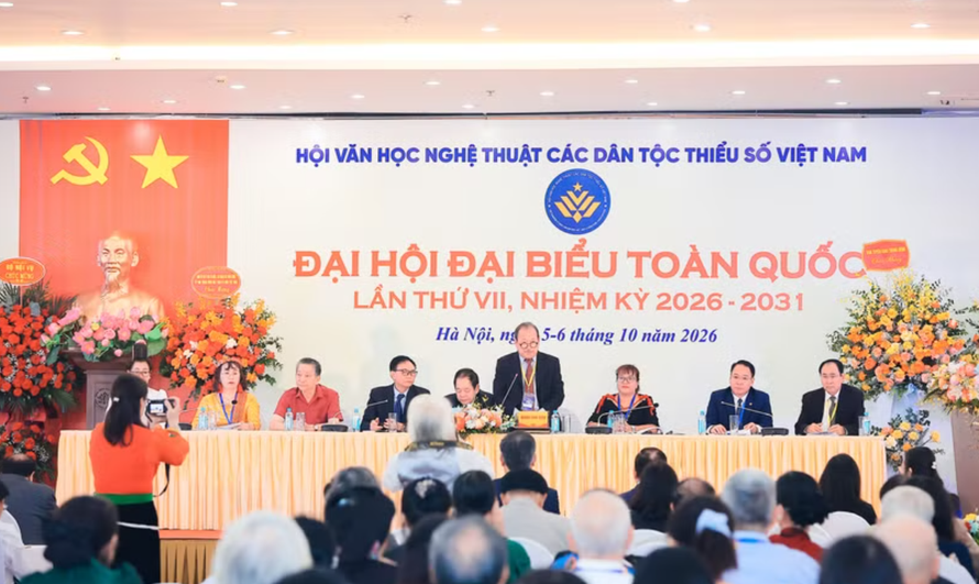 Đại hội Đại biểu toàn quốc lần thứ VII (2026 – 2031) Hội Văn học nghệ thuật các dân tộc thiểu số Việt Nam diễn ra sáng nay 6/10.
