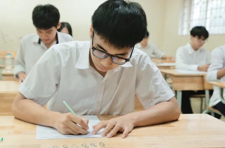 Thí sinh dự thi Tốt nghiệp trung học phổ thông. Ảnh: TTXVN