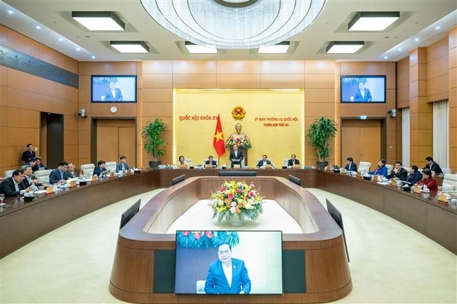 Chủ tịch Quốc hội Trần Thanh Mẫn phát biểu bế mạc phiên họp. Ảnh: Doãn Tấn/TTXVN