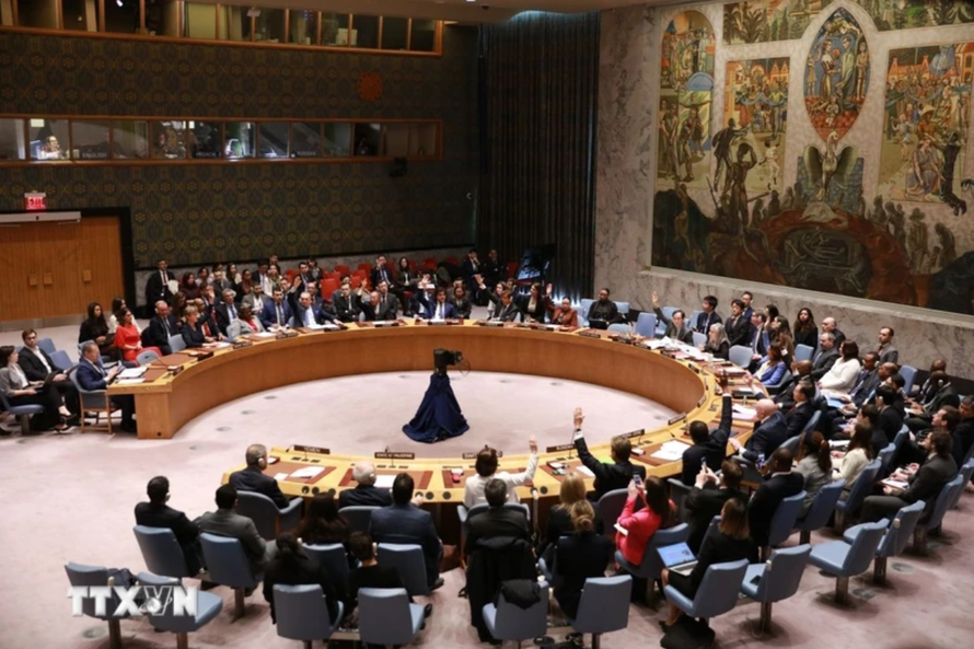Toàn cảnh một phiên họp Hội đồng Bảo an Liên hợp quốc ở New York, Mỹ. Ảnh: THX/TTXVN