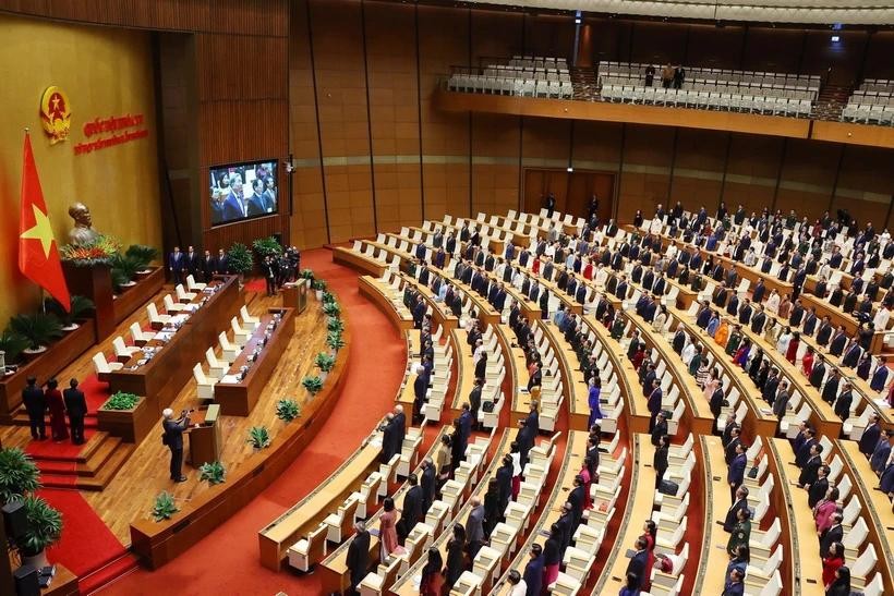 Quang cảnh Kỳ họp bất thường lần thứ 9, Quốc hội khoá XV. Nguồn: TTXVN