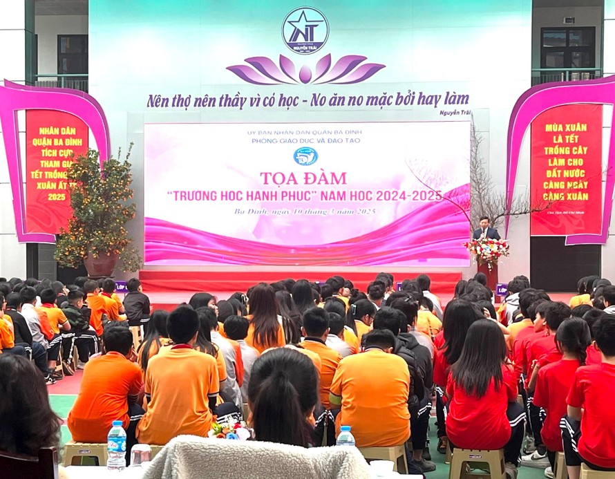 Quang cảnh Tọa đàm “Trường học Hạnh phúc”.