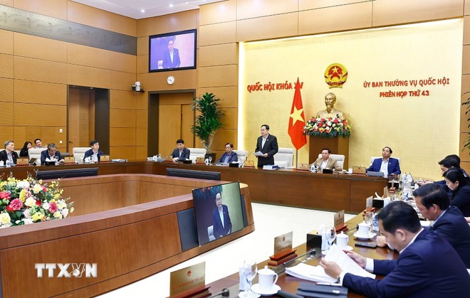 Chủ tịch Quốc hội Trần Thanh Mẫn phát biểu bế mạc Phiên họp. Ảnh: Doãn Tấn/TTXVN