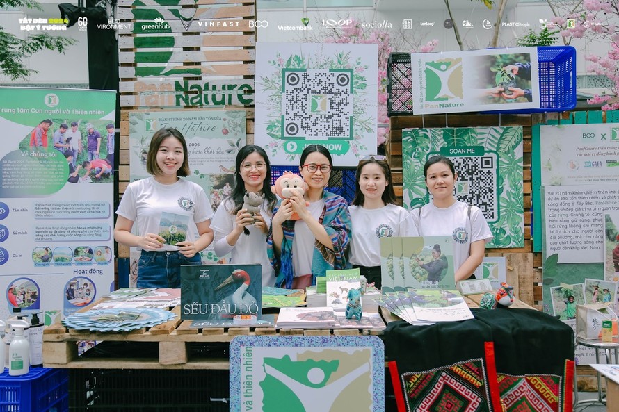 Sự xuất hiện của các doanh nghiệp xanh trong khuôn khổ lễ hội. Ảnh: TL