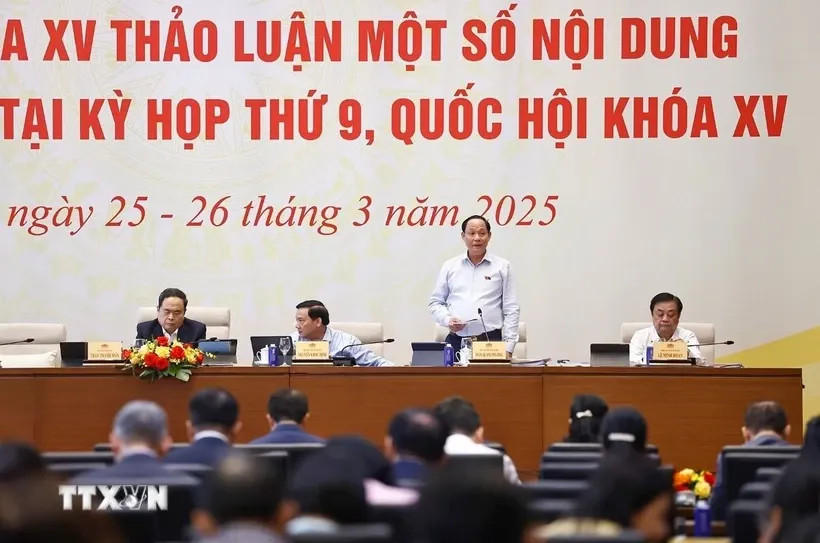 Phó Chủ tịch Quốc hội Trần Quang Phương phát biểu. Ảnh: Doãn Tấn/TTXVN