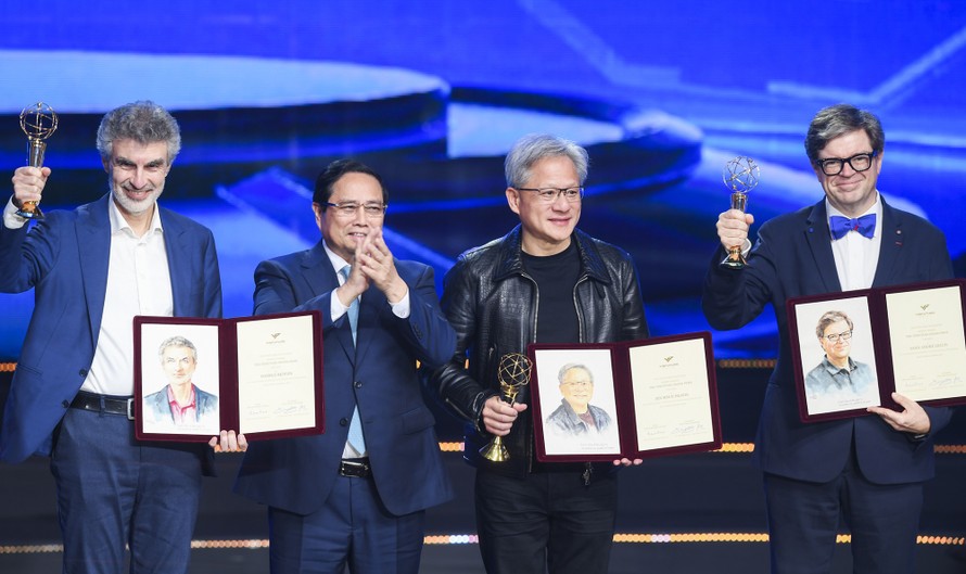 Sau 5 năm hoạt động, Giải thưởng VinFuture đã nhanh chóng khẳng định tầm vóc và uy tín trên trường quốc tế. Ảnh: VinFuture