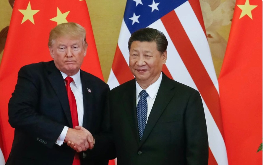 Tổng thống Mỹ Donald Trump (trái) và Chủ tịch Trung Quốc Tập Cận Bình. Ảnh: EFE/EPA.