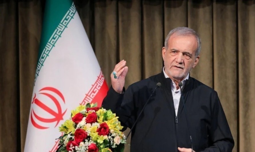 Tổng thống Iran Masoud Pezeshkian. 