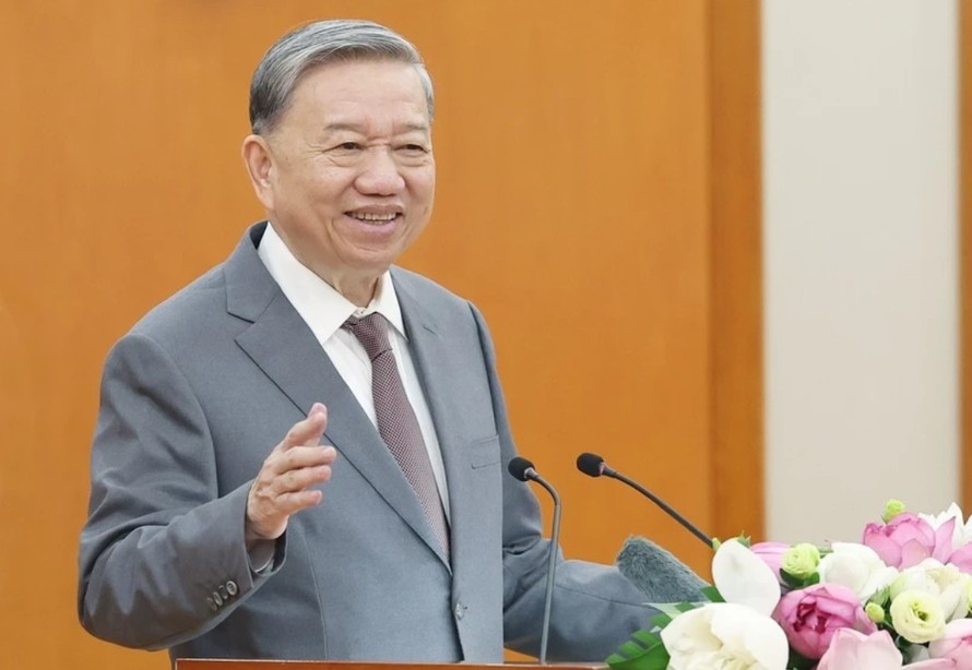 Tổng Bí thư Tô Lâm phát biểu. Ảnh: Thống Nhất