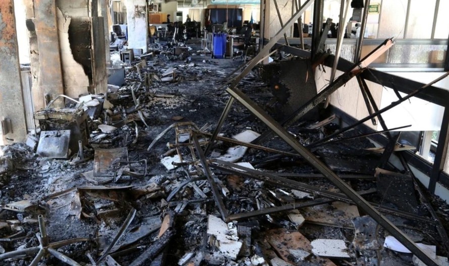 Thiệt hại sau cuộc tấn công của Israel tại Tehran, Iran. 